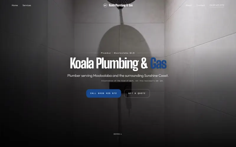 Demo site for Koala Plumbing & Gas